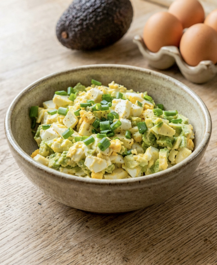 Sałatka jajeczna z awokado
